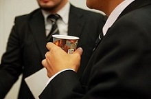 ビジネスマンのコーヒータイムの画像